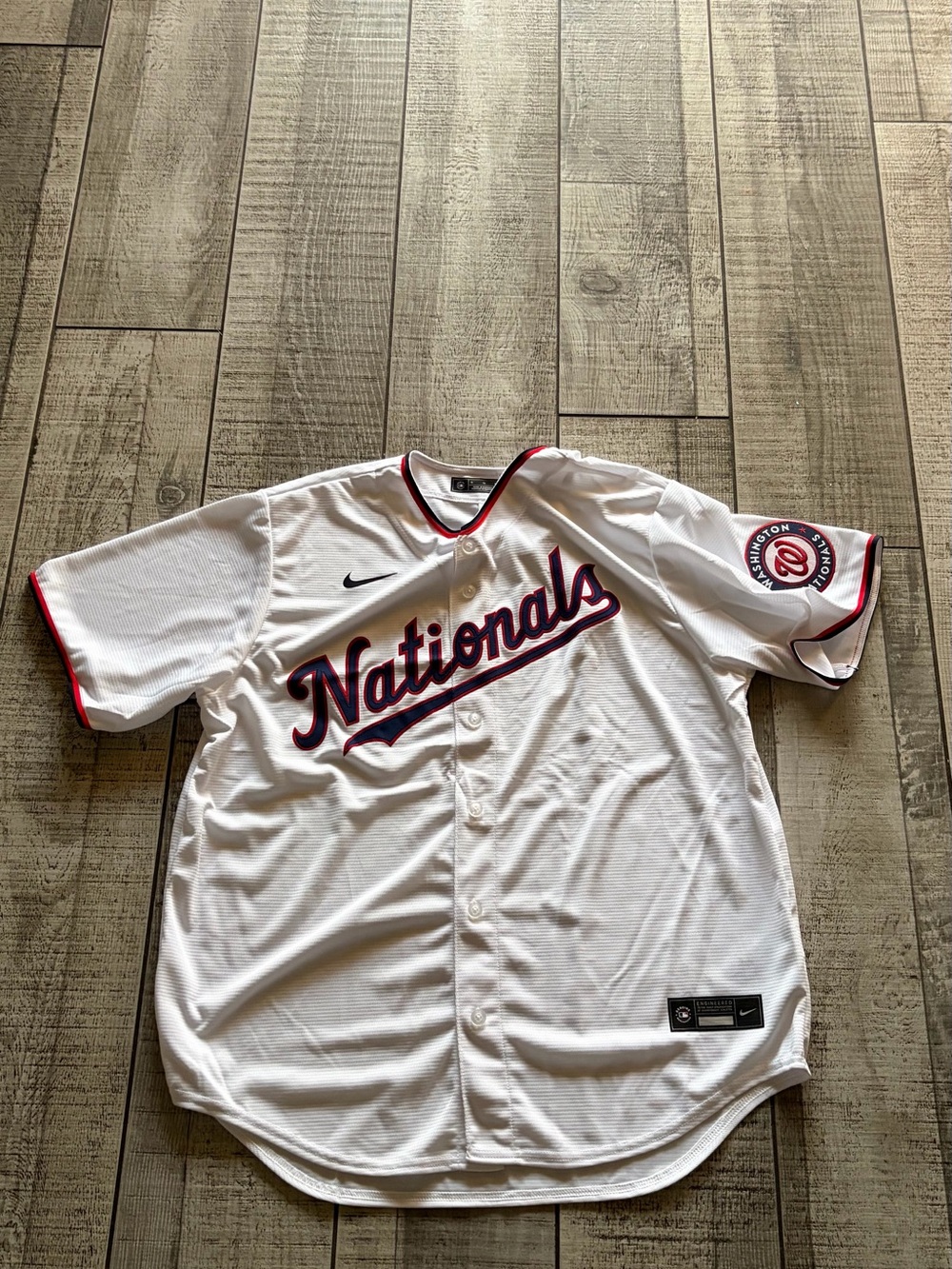 Nike Washington Nationals white jersey size XL